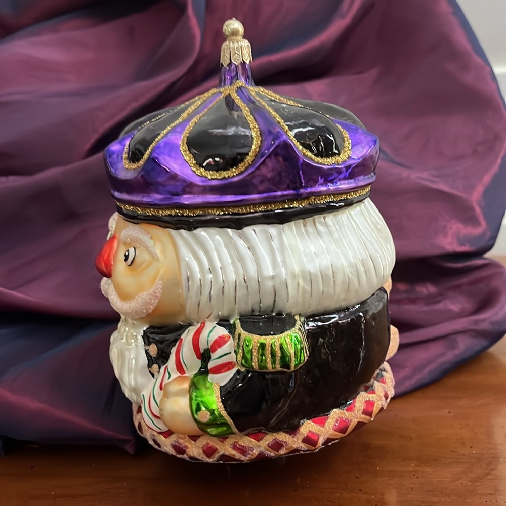 Nutcracker Soldier Glass Blown Ornamental Christmas Decoration - Picture 2 of 6
